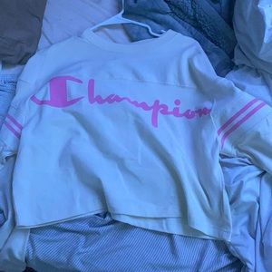champion cropped long sleeve, size medium.